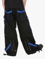 Black and Blue Bondage Chain Trouser