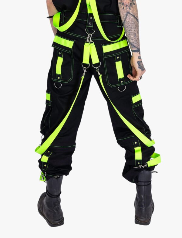 Black and Green Bondage Pant