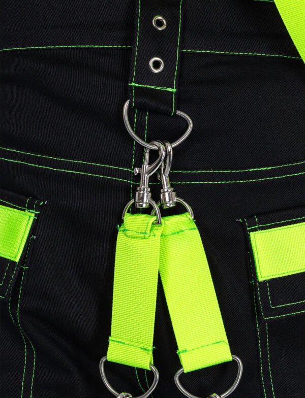 Black and Green Bondage Pant