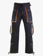 Black and Orange Mens Gothic Pant
