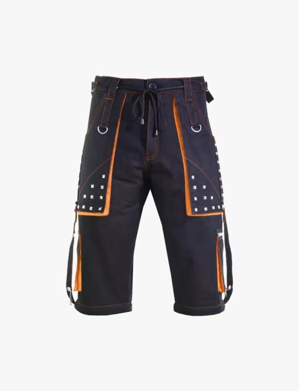Black and Orange Mens Gothic Pant