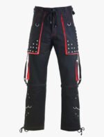 Black and Red Mens Gothic Pant