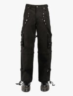Black Zip Off Gothic Pant