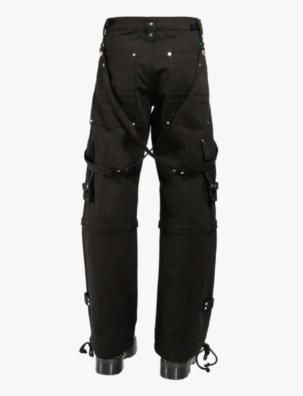 Black Zip Off Gothic Pant