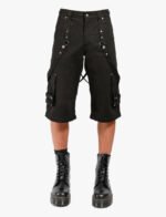 Black Zip Off Gothic Pant