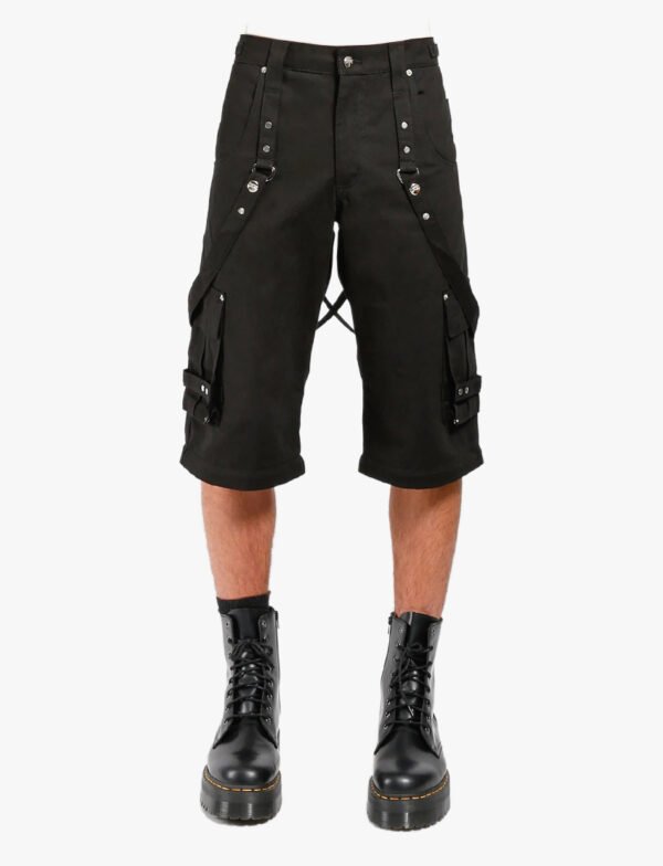 Black Zip Off Gothic Pant