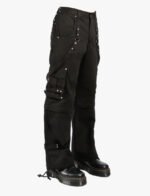 Black Zip Off Gothic Pant