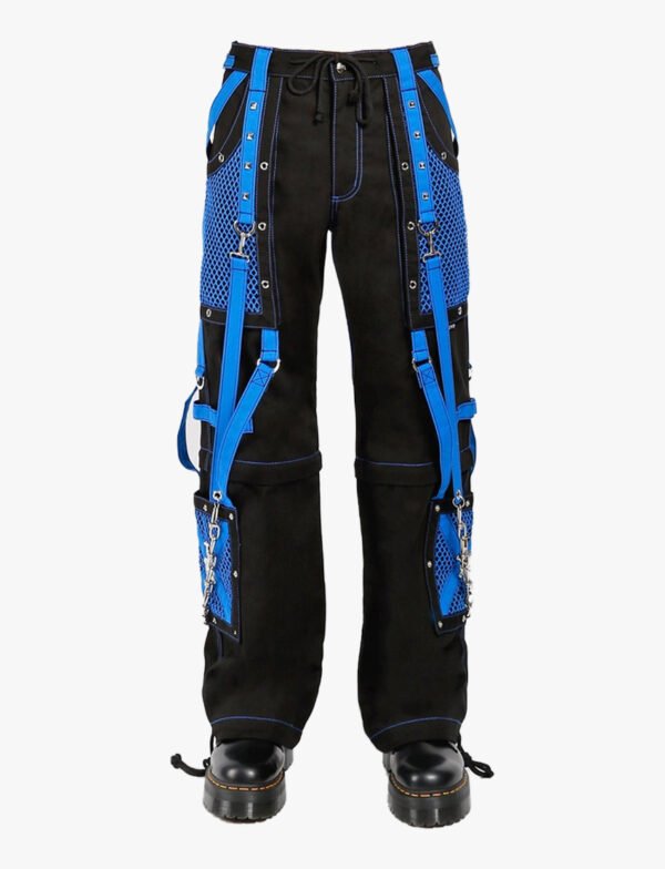 Men Gothic Blue Bondage Pant