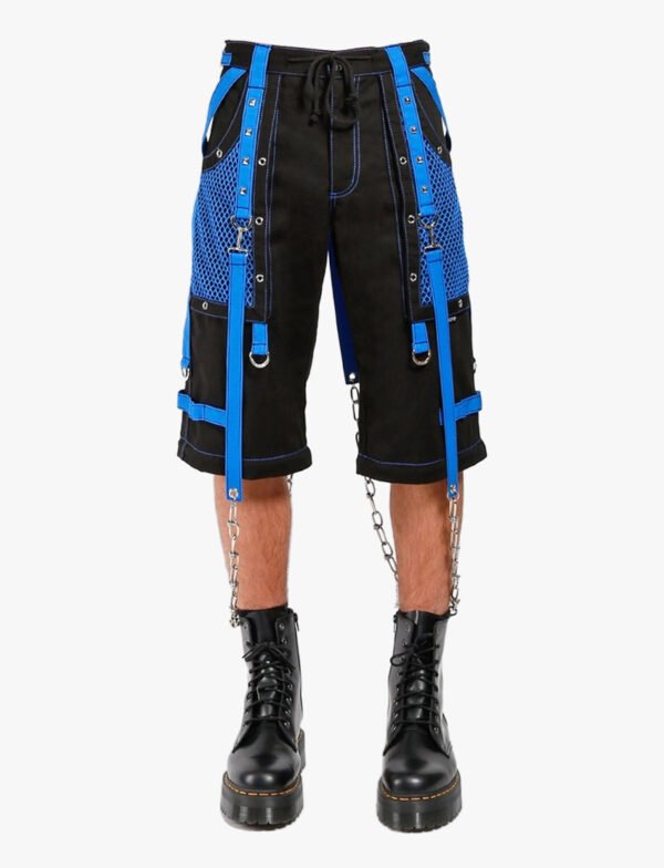 Men Gothic Blue Bondage Pant