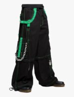 Mens Green Bondage Rave Trouser