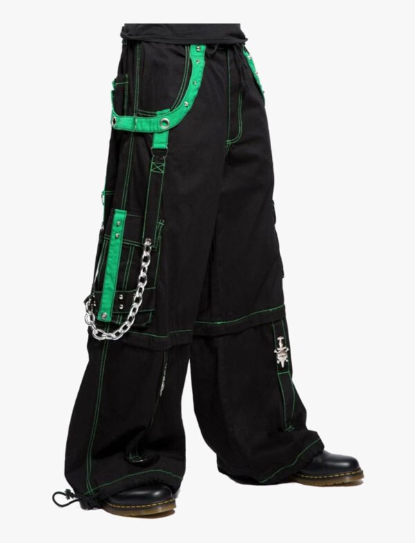 Mens Green Bondage Rave Trouser