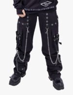 Men's Black Gothic Chain Pant