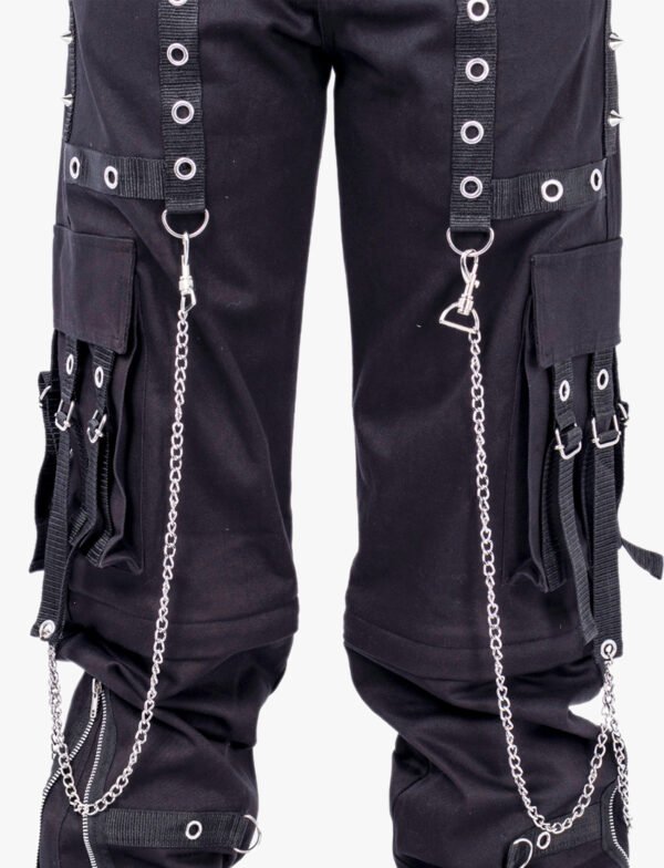 Men's Black Gothic Chain Pant