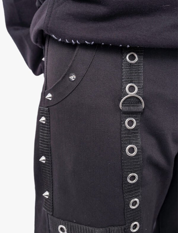 Men's Black Gothic Chain Pant