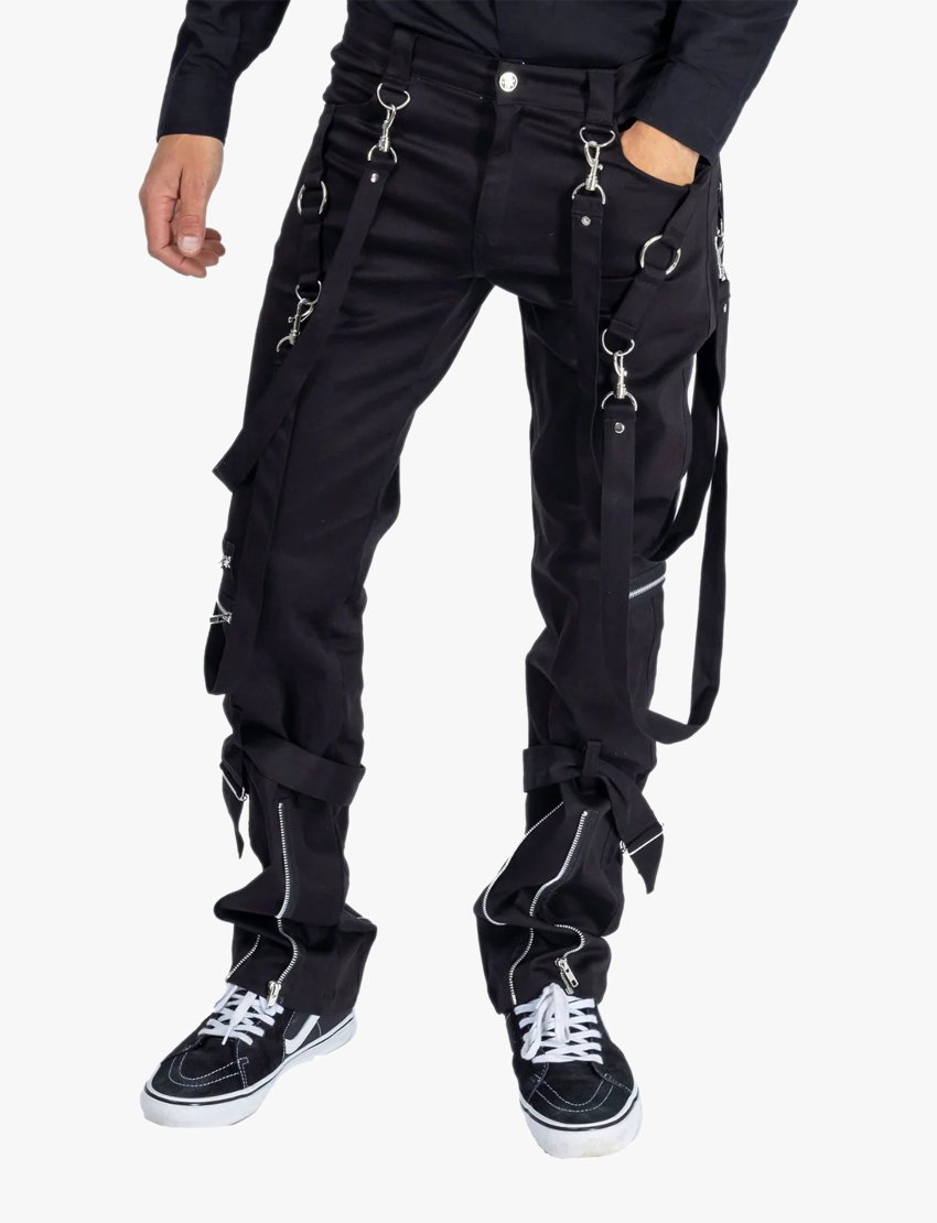 Mens Gothic Bondage Pant Front