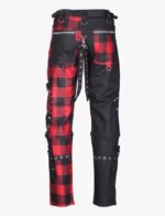 Red and Black Checked Gothic Pant