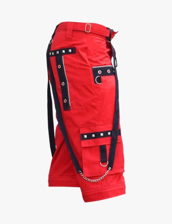 Red Gothic Bondage Shorts