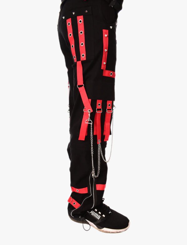 Red Straps Gothic Pant