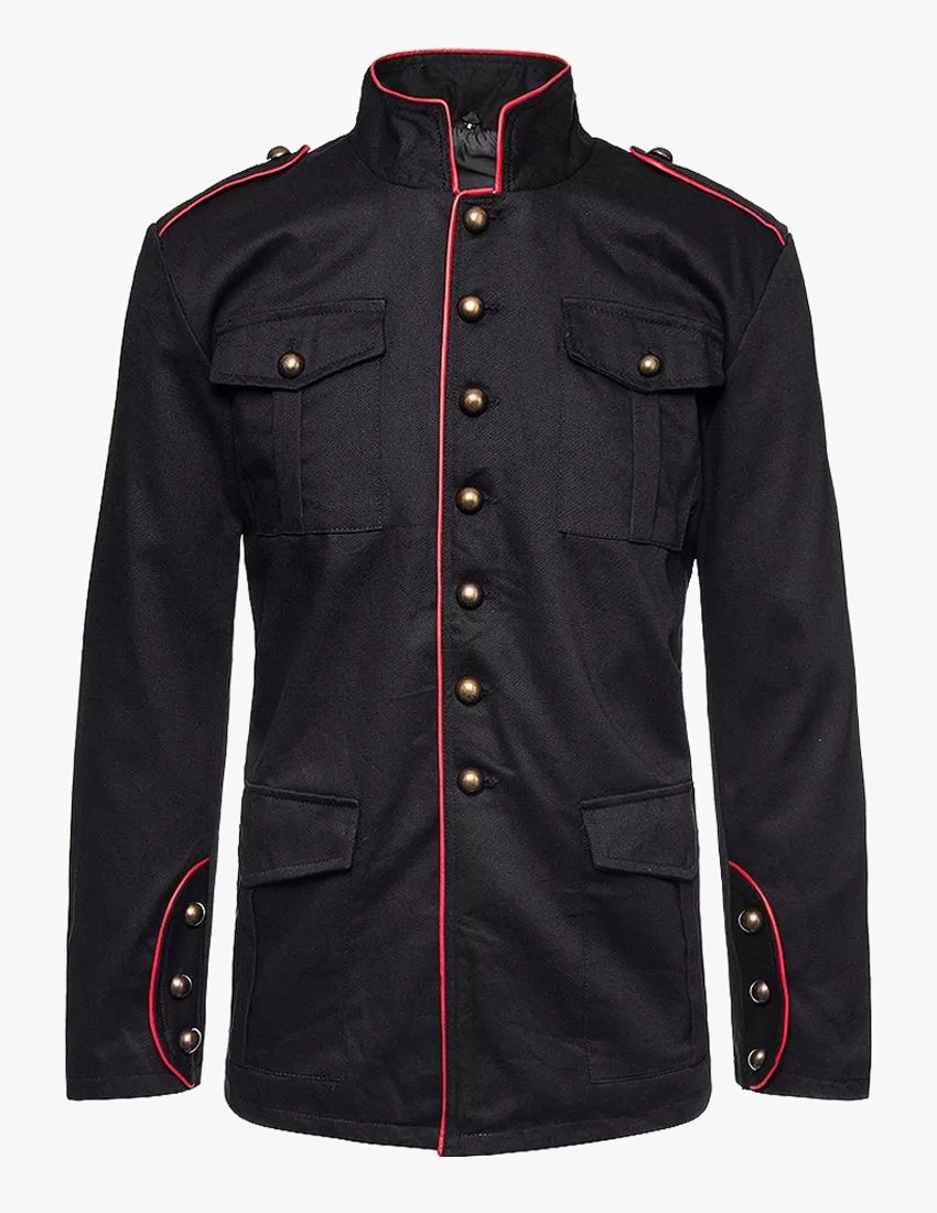 Black Gothic Military Jacket