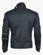 Men's Black Belted Jacket