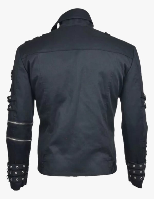 Men's Black Belted Jacket