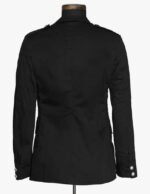 Black Gothic Military Officer Jacket